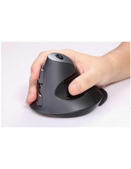 RATON INALAMBRICO DELUX M618 VERTICAL ERGONOMICO
