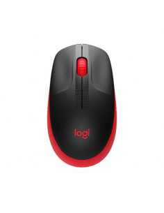 RATON INALAMBRICO LOGITECH M190 1000DPI NEGRO ROJO