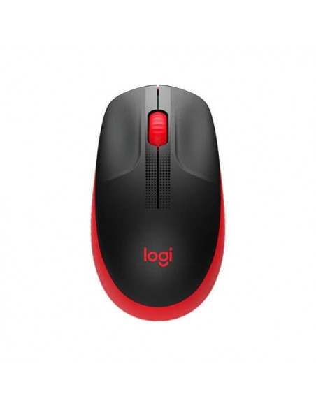 RATON INALAMBRICO LOGITECH M190 1000DPI NEGRO ROJO