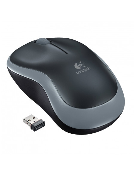 RATON OPTICO INALAMBRICO LOGITECH M185 NEGRO/GRIS