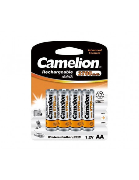 BATERIAS/PILAS RECARGABLESCAMELION AA x4 2700MAH