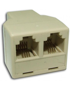 ADAPTADOR RJ11 HEMBRA a 2xRJ11 HEMBRA SATYCON