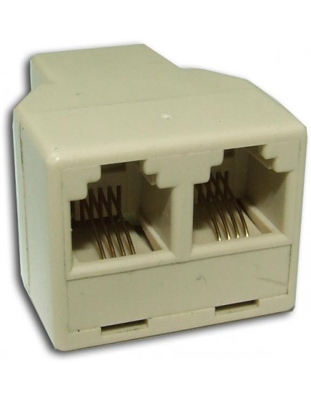 ADAPTADOR RJ11 HEMBRA a 2xRJ11 HEMBRA SATYCON
