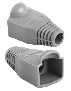 5X FUNDA PROTECTORA PARA CONECTOR RJ45 COLOR GRIS