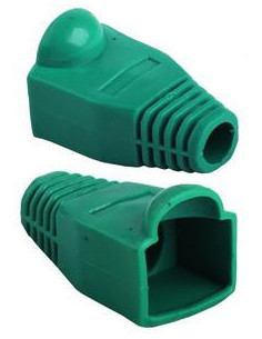 5X FUNDA PROTECTORA PARA CONECTOR RJ45 COLOR VERDE