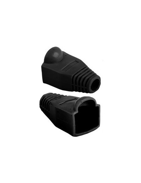 5X FUNDA PROTECTORA PARA CONECTOR RJ45 COLOR NEGRO