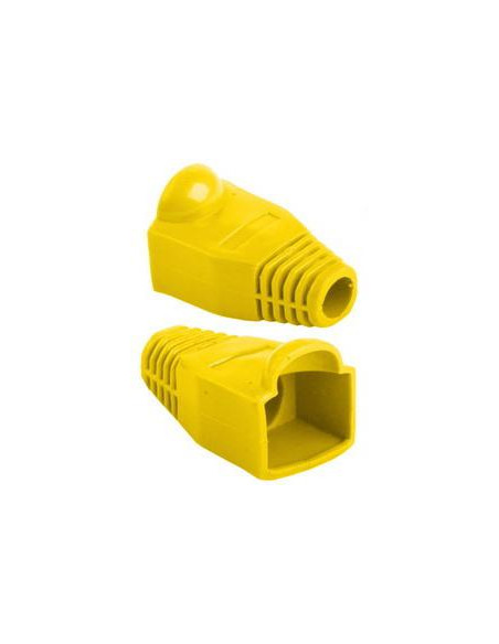 FUNDA PROTECTORA CONECTOR RJ45 COLOR YELLOW 100 UD