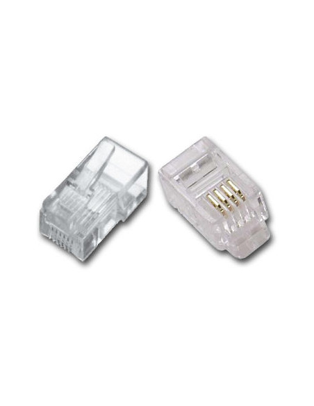 CONECTOR RJ11 PARA CRIMPAR BOLSA 25 UDS