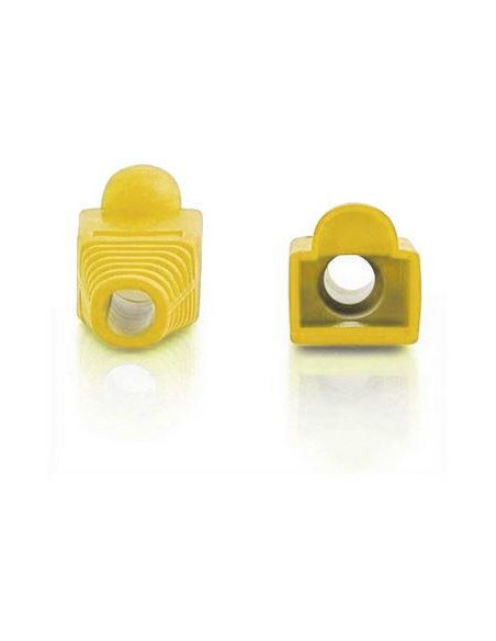 FUNDA PROTECTORA CONECTOR RJ45 COLOR YELLOW 100 UD