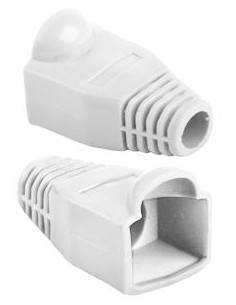 FUNDA PROTECTORA CONECTOR RJ45 COLOR BLANCO 100 UD