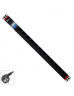 REGLETA ARMARIO RACK 19  12 TOMAS CON INTERRUPTOR