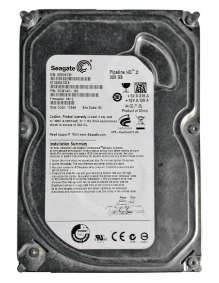 DISCO DURO HDD 3 5  SATA 320GB SEAGATE 9GW14C-160