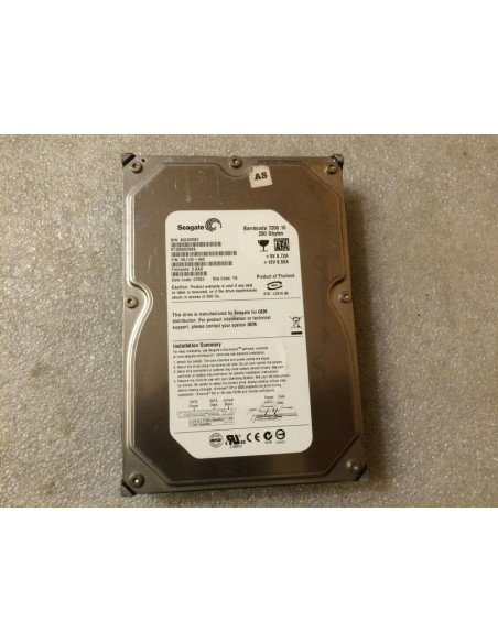 DISCO DURO HDD 3 5  SATA 250GB SEAGATE 9BJ13E-065