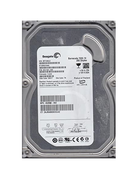 DISCO DURO HDD 3 5  SATA 250GB SEAGATE 9EU132-022