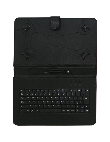 FUNDA CON TECLADO PARA TABLET 10  TALIUS NEGRA