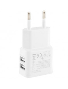 CARGADOR CASA MOVIL Y TABLET DOBLE USB 5V 2A