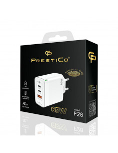 CARGADOR PRESTICO F28 2XPD 1XQC USB-C TIPO-C 65W