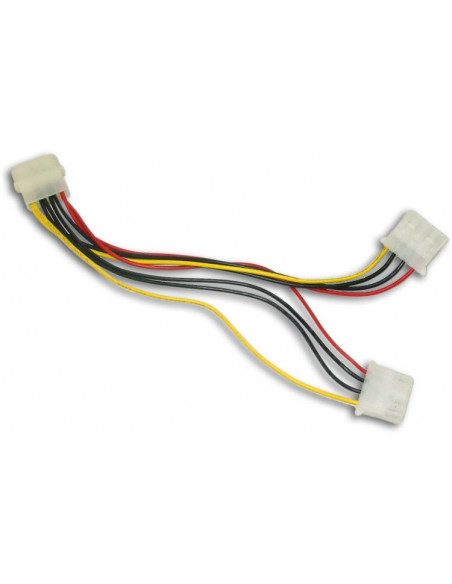 CABLE CORRIENTE IDE MOLEX MACHO A 2 x HEMBRA SATYC
