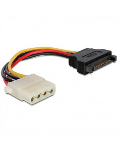 CABLE CORRIENTE SATA 15P MACHO A MOLEX 4P HEMBRA