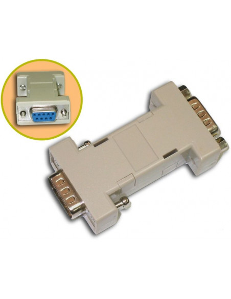 ADAPTADOR SERIE RS-232 HEMBRA-HEMBRA MODULAR