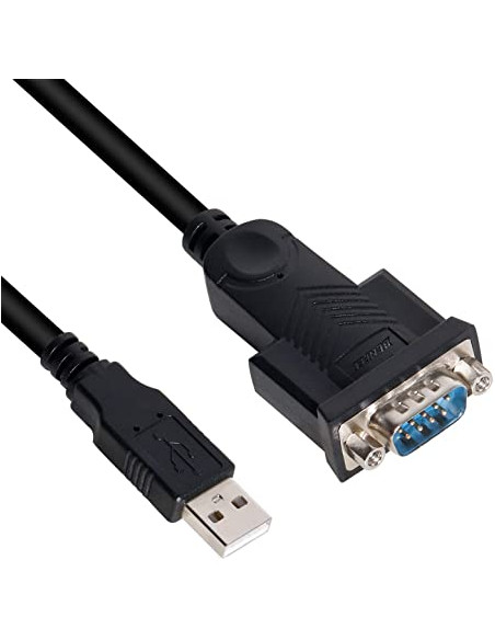 ADAPTADOR USB A SERIE RS232 MACHO NEGRO SATYCON