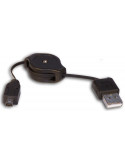 CABLE RETRACTIL USB AM - MINI B 4 PINES SATYCON