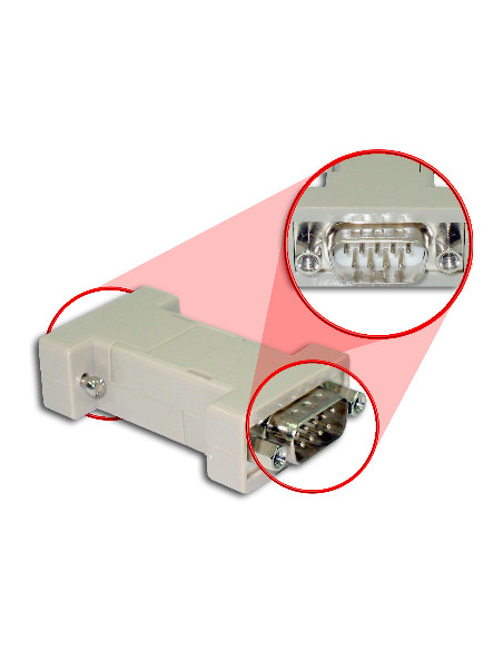 ADAPTADOR SERIE RS-232 MACHO-MACHO MODULAR
