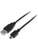 CABLE USB 2.0 AM - MINI B 5 PINES 0.6 METROS GRIS
