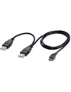 CABLE 2XUSB2 0 AM-MINI B 5 PINES 0 75 METROS SATY