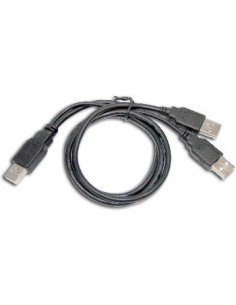 CABLE 2XUSB2 0 AM A USB AM 0 75 METROS SATYCON
