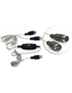 ADAPTADOR USB A MIDI KEYBOARD SATYCON