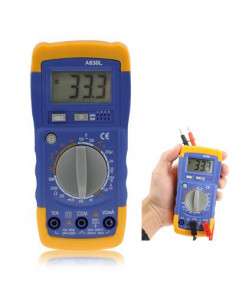 MULTIMETRO DIGITAL SATYCON Volt/Ohm/Amp 830L USADO