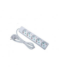 BASE MULTIPLE REGLETA 5 ENCHUFES SIN INTERRUPTOR