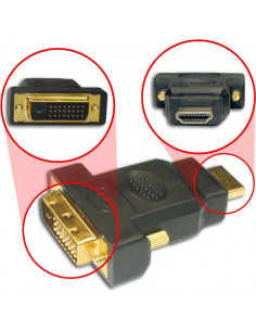ADAPTADOR DVI-D MACHO DUAL LINK A HDMI MACHO