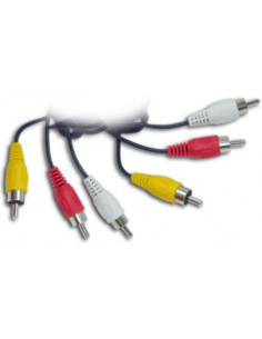 CABLE AV 1 5M 3xRCAs MACHO/MACHO SATYCON