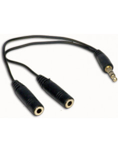 CABLE JACK 3 5 MACHO X2 JACK 3 5 DOBLE HEMBRA SATY