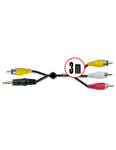 CABLE PC UNIVERSAL 3M RCA  JACK A RCAS SATYCON