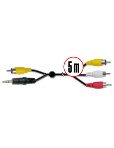 CABLE PC UNIVERSAL 5M RCA  JACK A RCAS SATYCON