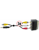 CABLE PC UNIVERSAL 3M RCA. JACK A EURO SATYCON