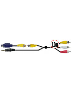 CABLE PC UNIVERSAL 1 5M SVIDEO-JACK A RCAS SATYCO
