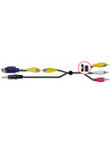 CABLE PC UNIVERSAL 3M SVIDEO-JACK A RCAS SATYCON