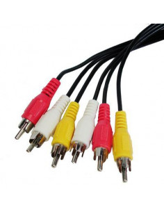 CABLE AV 3M 3xRCAs MACHO/MACHO SATYCON
