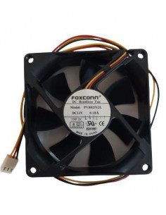 VENTILADOR FOXCONN DC12V 0 18A 80X25MM 3PIN FAN 