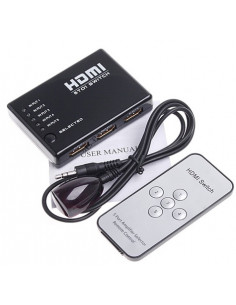 CONMUTADOR HDMI 5 ENTRADAS 1 SALIDA CON M/D
