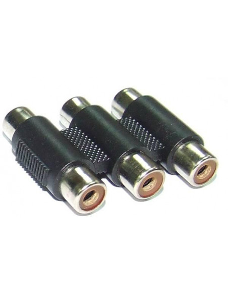 ADAPTADOR TRIPLE RCA HEMBRA/HEMBRA  UNION 
