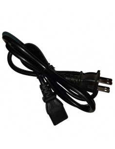 CABLE DE CORRIENTE DE 2PINES 10A 250V 1M NEGRO 