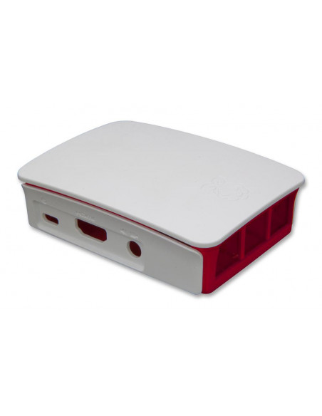 CAJA BLANCA Y ROJA PARA RASPBERRY PI 3 B / B 
