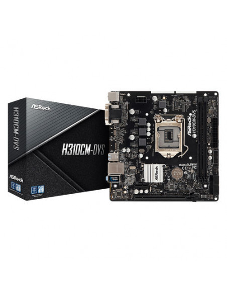 PLACA BASE ASROCK H310CM-DVS S1151-9G 2XDDR4