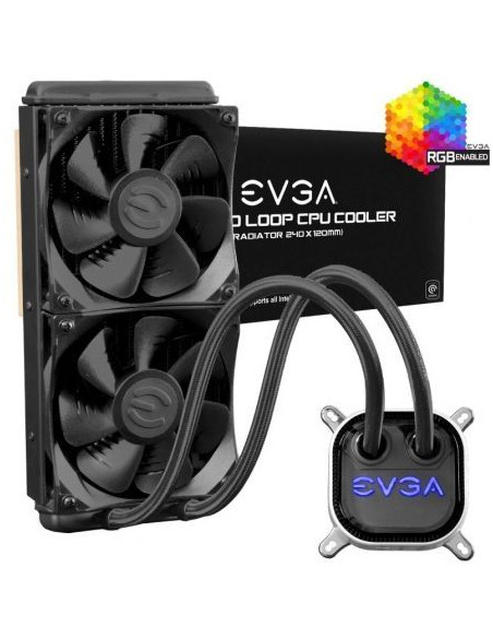 REFRIGERANCION LIQUIDA EVGA CLC 240MM RGB 2X 120MM