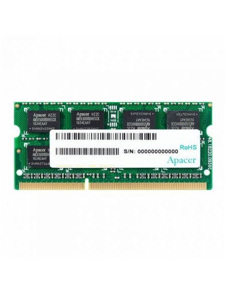 MEMORIA RAM SODIMM DDR3L APACER 8GB 1600MHZ 1 35V